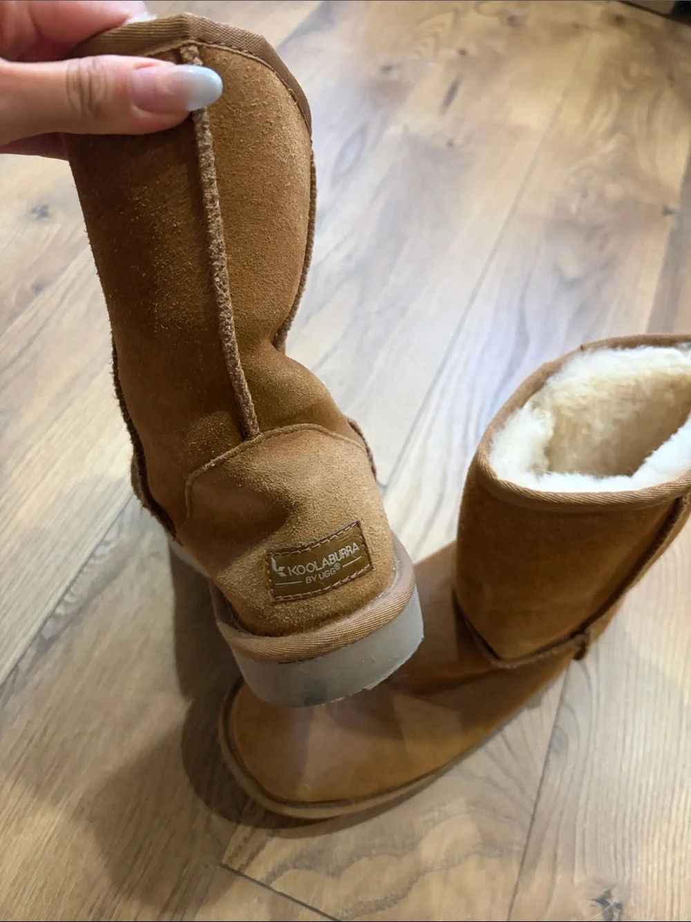 Koolaburra Short Suede Boots - Chestnut Brown